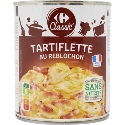 Carrefour Casserole Potato w/Cheese Tin 800g / Tartiflette au Reblochon