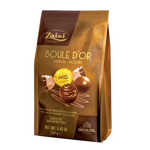 Zaini Chocolates Hazelnut Bag 154g / Boule d'Or Gianduia 