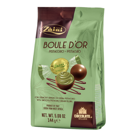 Zaini Chocolates Pistachio Bag 144g / Boule d'Or Pistacchio