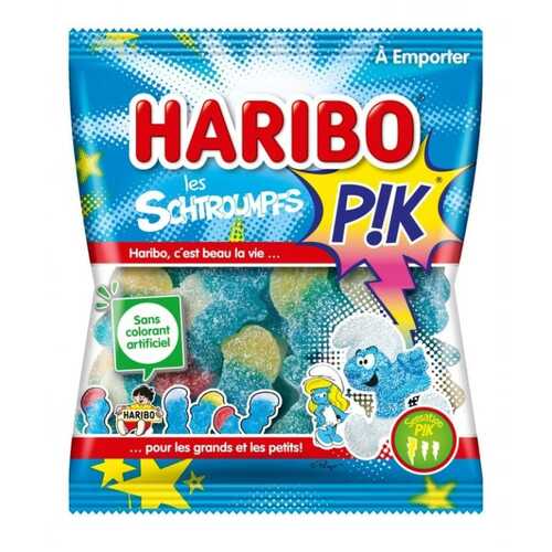 Haribo Gummies Smurfs Pik Bag 120g / Schtroumpfs