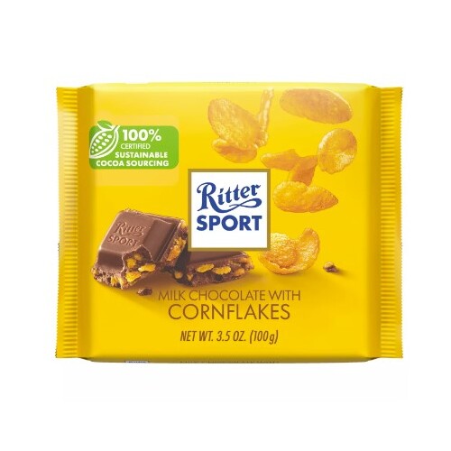 Ritter Sport Chocolate Bar Milk w/Cornflakes 100g