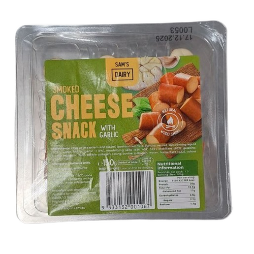 Sam's Dairy Cheese Snack Smoked w/Garlic 150g