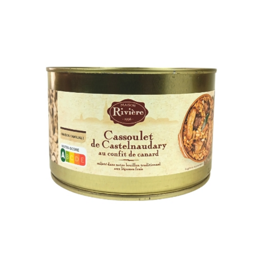 Maison Riviere Cassoulet w/Duck Confit Tin 1580g / Cassoulet de Castelnaudary au Confit de Canard