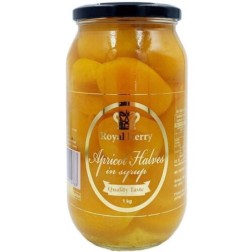 Royal Kerry Apricot Halves in Syrup Jar 1kg