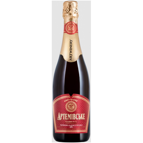 Artemovskoye Sparkling Wine Semi-Sweet Red 0.75L