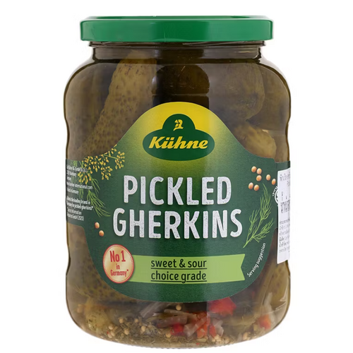 Kuhne Pickled Gherkins Sweet & Sour 670g