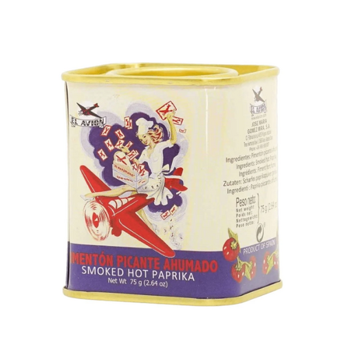 El Avion Paprika Smoked Hot Tin 75g / Pimenton Picante Ahumado