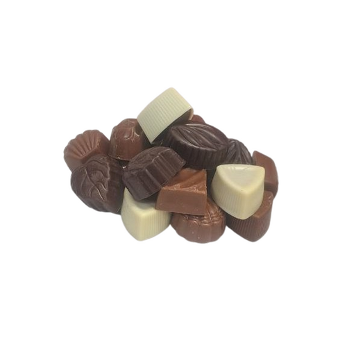 UK Sweets Chocolates Assorted Milk, White & Dark Unwrapped Loose 250g