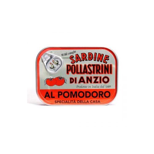 Pollastrini Di Anzio Sardines in Tomato Sauce Tin 100g / Al Pomodoro