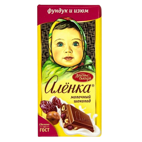 RO Alenka Chocolate Bar Milk Hazelnut and Raisin 90g