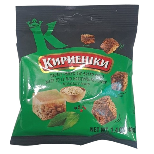 KDV Kirieshki Croutons Meat Jelly and Horseradish 40g