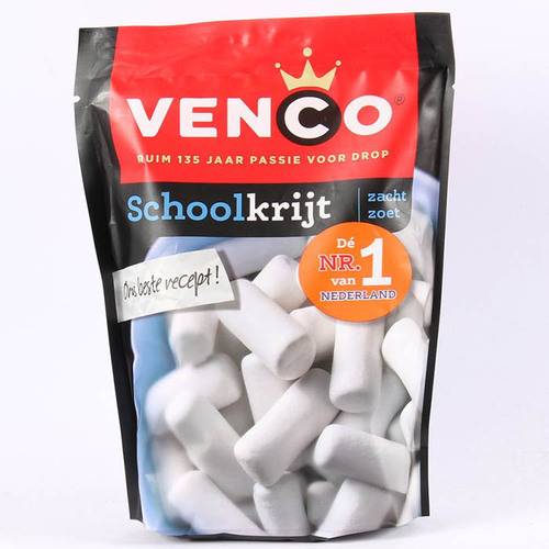 Venco Dutch Licorice School Chalk Bag 260g / Schoolkrijt