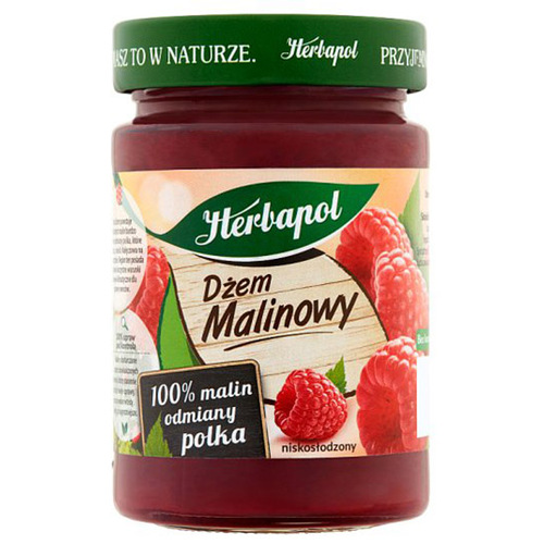 Herbapol Raspberry Jam Low Sugar 280g - Herbapol, Poland